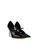 Casadei 'Scarlet' Black Shiny Lear Pumps