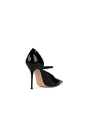 Casadei 'Scarlet' Black Shiny Lear Pumps
