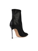 Casadei 'Blade' Black Matt Lear Ankle Boots