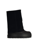 Casadei 'Nomad' Black Rough Lear Ankle Boots