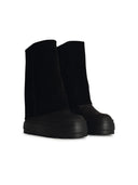 Casadei 'Nomad' Black Rough Lear Ankle Boots