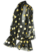 Dolce & Gabbana Black Silk Organza Blouse