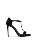 Dolce & gabbana svarta satinsandaler