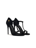 Dolce & gabbana svarta satinsandaler