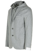 Eleventy Grey Wool Blend Blazer