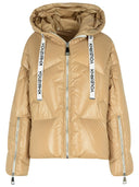Khrisjoy 'Shiny' Beige Polyamide Down Jacket