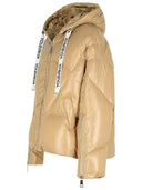 Khrisjoy 'Shiny' Beige Polyamide Down Jacket