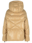 Khrisjoy 'Shiny' Beige Polyamide Down Jacket