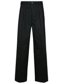 Maison Margiela Black Cotton Blend Pants