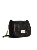 Maison Margiela 'Glam Slam' Black Lear Crossbody Bag