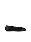 Maison Margiela 'tabi' schwarzer weicher Lear -Ballett Flats