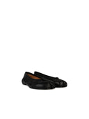 Maison Margiela 'tabi' schwarzer weicher Lear -Ballett Flats