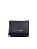 Michael Michael Kors 'Trifold' Black Lear Wallet
