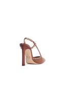 Michael Michael Kors Slingback 'Alora' Brown Lear Pumps