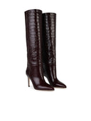 Paris Texas 'Stiletto 85' Burgundy Lear Boots