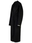 Sportmax 'Veleno' Black Wool Coat