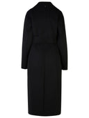 Sportmax 'Veleno' Black Wool Coat