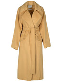 Sportmax 'Orense' Beige Wool And Cashmere Blend Coat