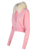 Sportmax 'Sport' Pink Virgin Woll Cardigan