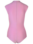 Sportmax 'Cristin' Pink Polyamid Blend Bodysuit
