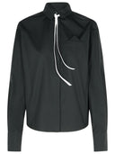 Sportmax „Gesso” czarna bawełniana koszula