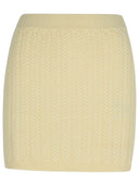 Sportmax 'Earry1' White Wool Blend Skirt