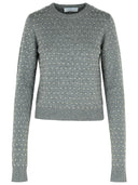 Sportmax 'Sierra' Grey Cashmere Blend Sweater