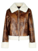 Stand Studio 'Lorelle' Eco Sheepskin In Brown Polyurethane