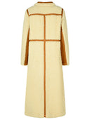 Stand Studio 'Bibi' Cream Faux Fur Coat