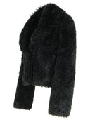 Stand Studio 'Samara' Black Polyester Faux Fur Coat