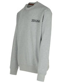 Zegna Gray Cotton Sweatshirt