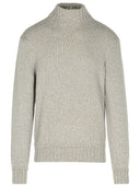 Zegna Brown Cashmere Turtleneck Sweater