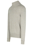 Zegna Brown Cashmere Turtleneck Sweater