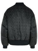 Gcds Black Nylon Bomber Jacket