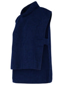 Isabel Marant Etoile 'Megan' Navy Alpaca Blend Vest