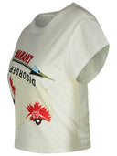Isabel Marant Etoile 'Zodya' White Cotton T Shirt