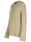 Khaite 'Calvin' Beige Cashmere Sweater