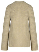 Khaite 'Calvin' Beige Cashmere Sweater