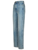 Khaite Danielle Jeans In A High Rise Cotton Blend