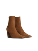 Khaite 'Nevada 85' Beige Lear Ankle Boots