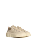 Hogan 'H Stripes' Beige Lear Sneakers