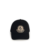Moncler Black Cotton Cap