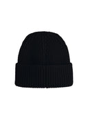 Moncler Black Virgin Wool Beanie