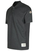 Moncler Grey Cotton Polo Shirt