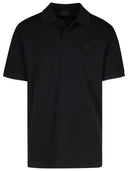 Moncler Black Cotton Polo Shirt