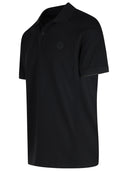 Moncler Black Cotton Polo Shirt