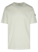 Moncler White Cashmere Misch -T -Shirt