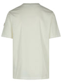 Moncler White Cashmere Misch -T -Shirt