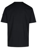 Moncler Black Cotton Blend T 셔츠