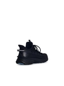 Moncler 'Lite2' Black Tech Fabric Sneakers